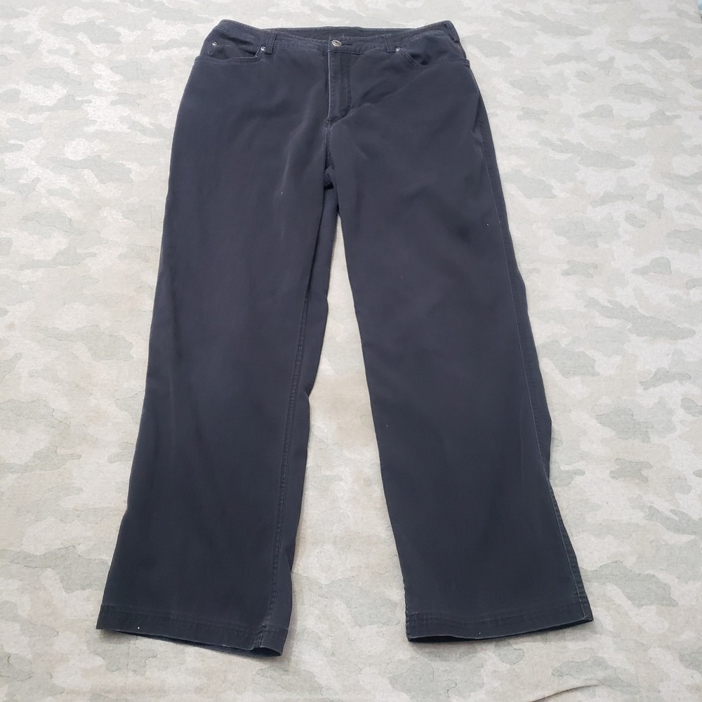 Duluth Trading Co Pants Womens 14x31 Blue Straight Leg Pockets Outdoors Work